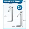 AOKLIT 50Pcs Galvanized Steel Scaffolding Toggle Pins, Scaffold Metal Locking