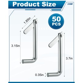 AOKLIT 50Pcs Galvanized Steel Scaffolding Toggle Pins, Scaffold Metal Locking Pins for Architecture, Furniture Installation, and Home DIY