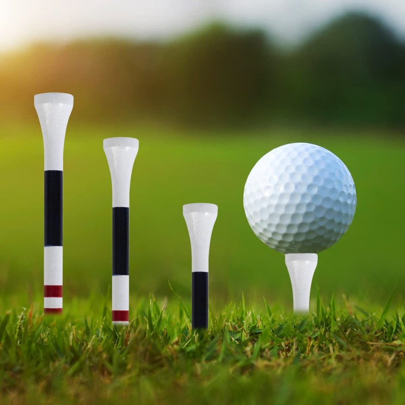 MAZEL Golf Tees Wood Tees Long Tees 70mm/83mm (Pack of