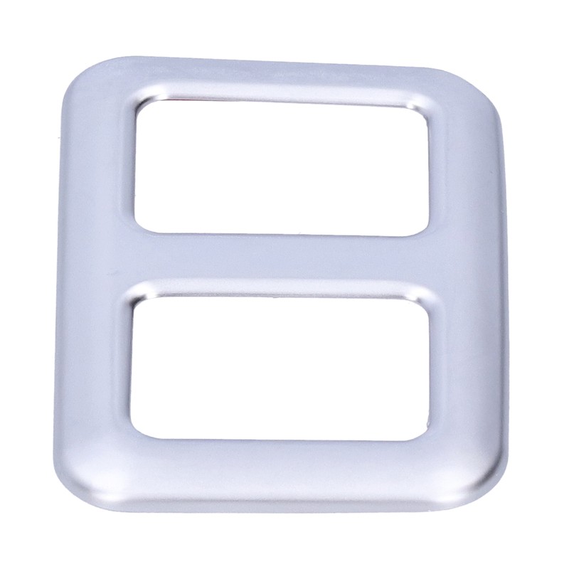 Rear Trunk Trailer Button Frame ABS Silver Trim Fit for