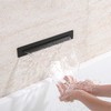 JPHOMES Matte Black Tub Spout Waterfall Tub Filler, High Flow