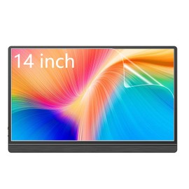 2-Pack HD Clear 14 Inch Portable Monitor Screen Protector, for ARZOPA/MNN/KYY/VILVA/ASUS/FANGOR/ViewSonic/QQH Portable Monitor，High Definition Anti-Scratch Clear Shield for 14’’ Portable Monitor