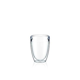 Bodum Double Wall Tumbler, Transparent/Green, 0.35 l-Pair