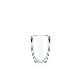 Bodum Double Wall Tumbler, Transparent/Green, 0.35 l-Pair