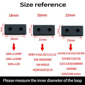 KHZBS 3 packs watch strap keeper loop Replancement fit for Casio g shock gma GA GD BA strap ring 18mm 20mm 22mm watch band loop wristband ring bezel