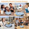 Mini Pottery Wheel Kit for Kids - 4.7" Turntable Two-Way