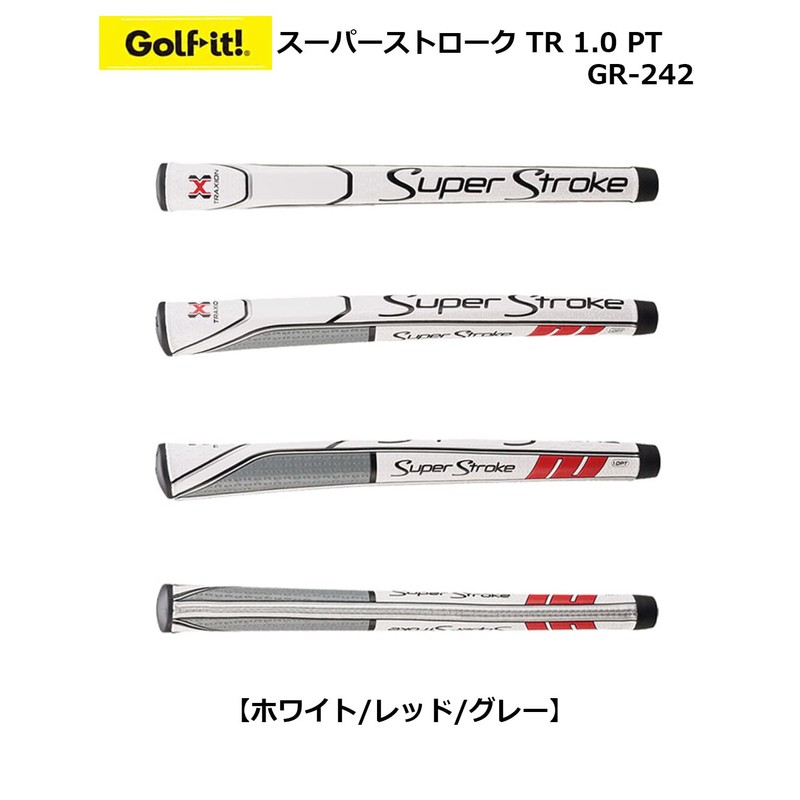 SuperStroke Grip for TR 1.0 PT Putter BK/WH GR-242 (820)