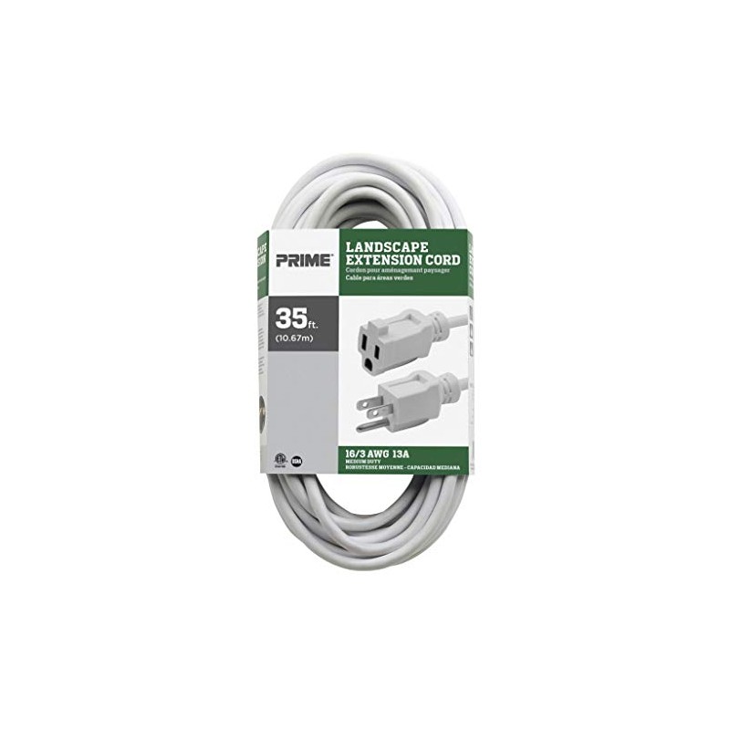 Prime EC883627 35-Foot 16/3 SJTW Patio and Deck Extension Cord,