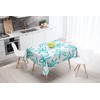 Bonamaison Kitchen Decoration Tablecloth Turquoise White 140 x 140 cm