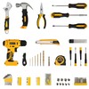 Drill Set, Tool Kit with 8V Power Cordless Drill, Household