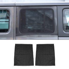 RT-TCZ - Parasol para ventana trasera, de malla elástica, transpirable, para ventana lateral del coche, protección UV, para Jeep Wrangler TJ JK JL y Gladiator JT 1997-2023, 2 unidades (RT-TCZ-11772)