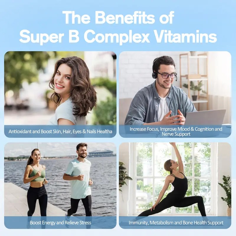 Totaria 13-in-1 Vitamin B Complex Plus – B1–B12, C, D3,