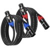 Cable XLR de 40 pies, paquete de 2 cables de