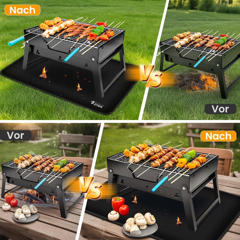 Fireproof Mat - Heat Resistant Grill Mat 50 x 30