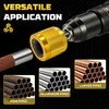 KJE 3-Piece Metal Copper Pipe Cleaner Set for Drill (1/2",
