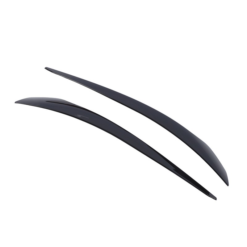 2 Pcs Headlight Eyebrow Headlamp Eyelid Cover Trim Frame Decal