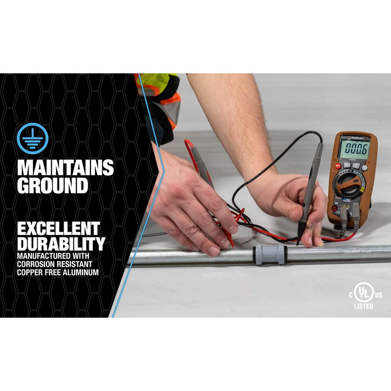 Southwire E-OC-100 1" Push Install EMT Offset Connector, Gray