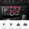 RT-TCZ Center Console Window Button Switch Trim Cover Decoration Interior