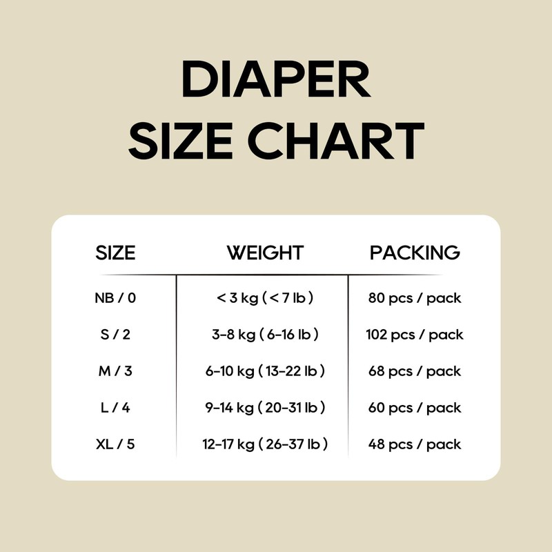 ECO BOOM Diapers, Viscose from Bamboo Diapers, Natural Soft Disposable