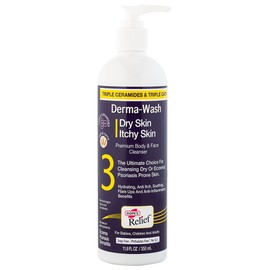 Hope's Relief Derma Wash with Triple Oats & Triple Ceramides for Dry Skin, Eczema, Psoriasis and Sensitive Skin, 350ml