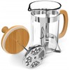 Coffee Culture Bamboo Size: 600Ml French Press/Plunger, Brown, PLNG600-BM