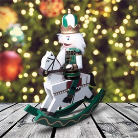 Nutcracker Horseman Christmas Decoration 30cm Height - Wonderfully Festive with Vibrant Colour Detail