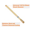 sourcing map 8pcs 120-140 Grits Diamond Grinding Bit 3.1mm Match
