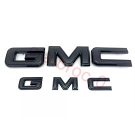 GM NEW 2021-2024 GMC Yukon Yukon XL GM Front & Rear All Black Emblem Kit 84729912
