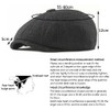 Aiweijia Men's Vintage Beret Newsboy Octagonal Flat hat Classic Adjustable
