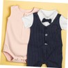 FOMIYES Boy Short Sleeve Romper: Baby Clothes Newborn Summer Gentleman