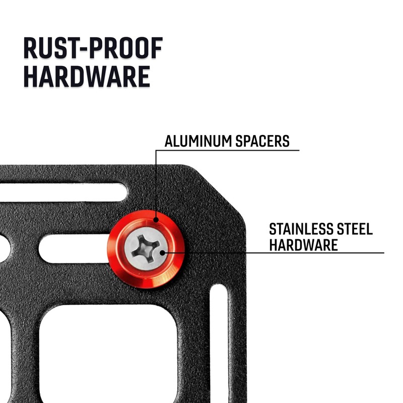 42-Piece Mounting Hardware Kit – Red – Compatible with Tech