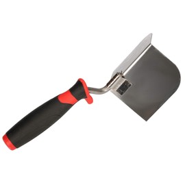 KOTARBAU® Stainless Steel External Corner Trowel 80 mm x 65 mm with Plastic Handle Corner Trowel for Working Outside Corners in Walls
