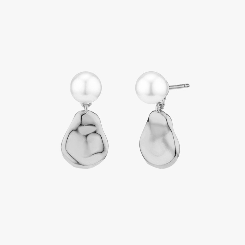Gold&Deer 14K gold field pearl point shell earrings white gold
