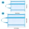 Fassave 6 Pack Mesh Zipper Pouch Bags, Double Layer Nylon