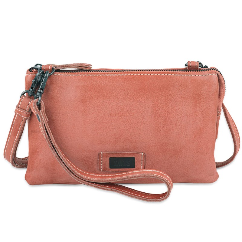 Lois - Women's Leather Shoulder Bag with Adjustable Strap -
