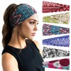DRESHOW 6 Pack Yoga Sports Headbands for Women Elastic Non-Slip