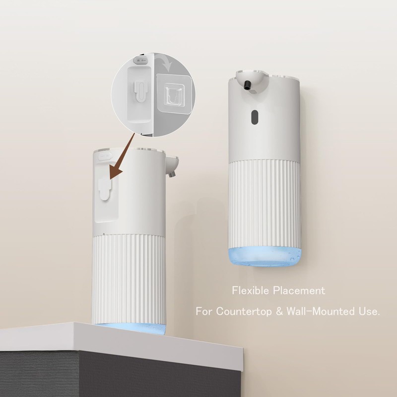 Automatic Soap Dispenser with LED (Battery% & Foam Level), 7000