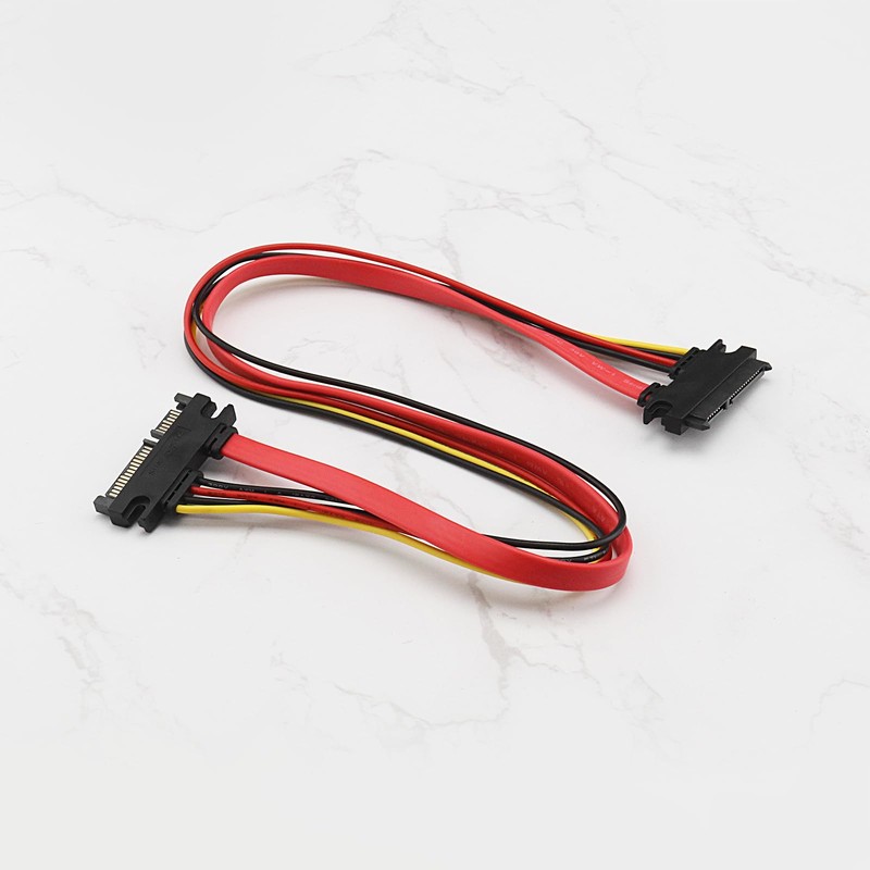 Create idea 2PCS 7+15 22 Pin SATA Male to Female