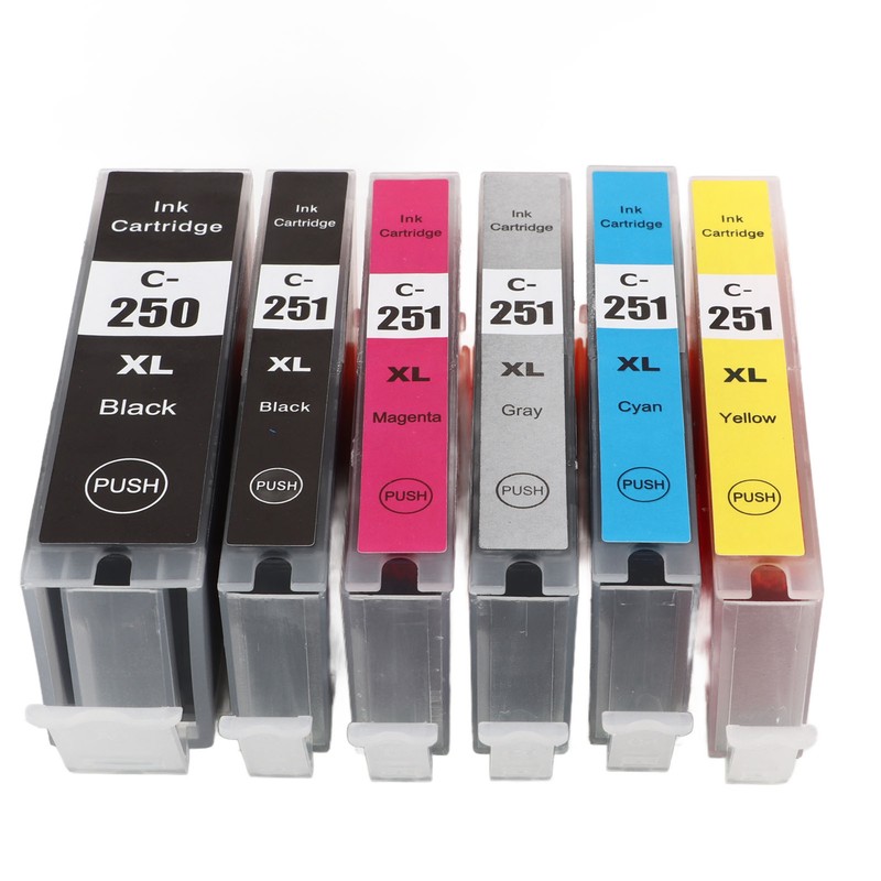250‑251 Multi Colors Ink Cartridge Replacement Inkjet Cartridges Printer Accessories