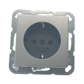GIRA 4188600 socket-outlet Stainless steel IP20