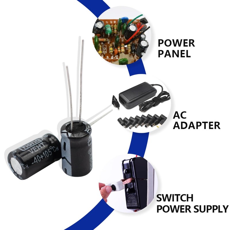 Innfeeltech Electrolytic Capacitors 680uF 16V Aluminium Radial Electrolytic Capacitors Pack