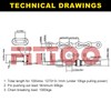 FITTOO Single Speed Bike Chain 1/2 x 1/8 Inch 114