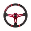 RASTP Universal Racing Steering Wheel,Deep Dish Steering Wheel Leather Embroidery
