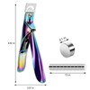 Sharp Blade Acrylic False Nail Clippers with Magnets Sizer,Acrylic Nail