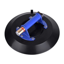 IMT 12" Strong Glass Suction Cup Vacuum Glass Lifter with Metal Handle and Brass Pump, Heavy Duty Industrial Suction Plate for Granite & Glass Lifting Car Window Replacement