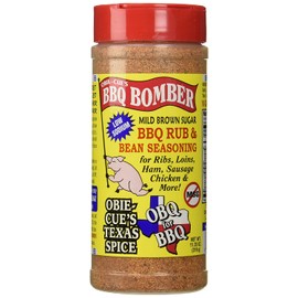 Obie-Cue's BBQ Bomber, Mild Brown Sugar Dry Rub & Bean Seasoning (11.25 oz)
