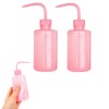 Wash Bottle, Pink Rinse Bottle for Eyelashes, Plastic Squeeze Bottle
