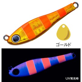Cormoran Metal Magic TG Fishing Lure, 2.1 oz (60 g), #A136 UV Cross Orange Zebra