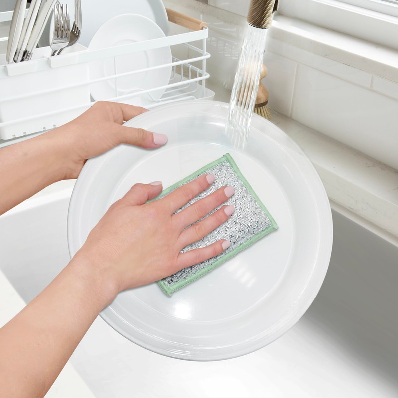 OGGI Bambou Odor-Free Scrubbing Sponges - Natural Scrub Sponges for