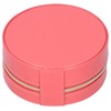 Round Portable Jewelry Box Organizer Display Storage Case for Rings
